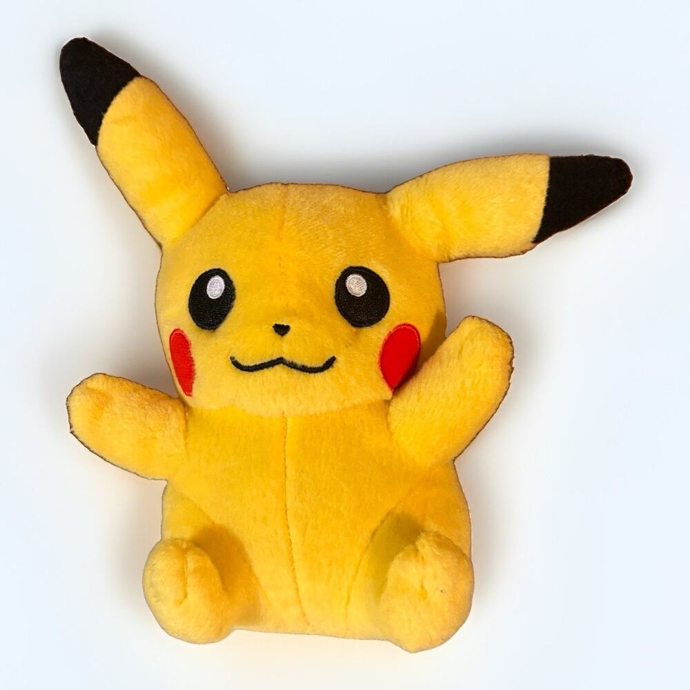 Pokemon Pikachu Plush TOMY 2013 Yellow Stuffed Animal Toy Nintendo 8”